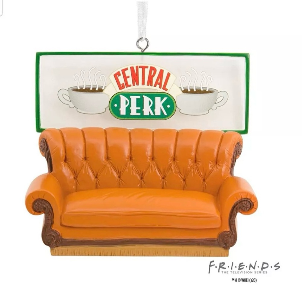 NEW Hallmark 2021 Friends CENTRAL PERK CAFE COUCH Christmas Ornament